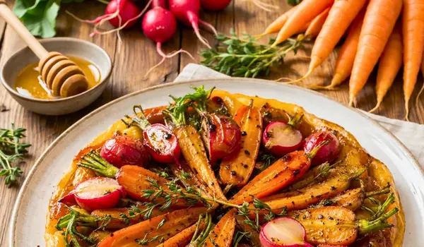🌿 Tarte tatin salée aux légumes de printemps